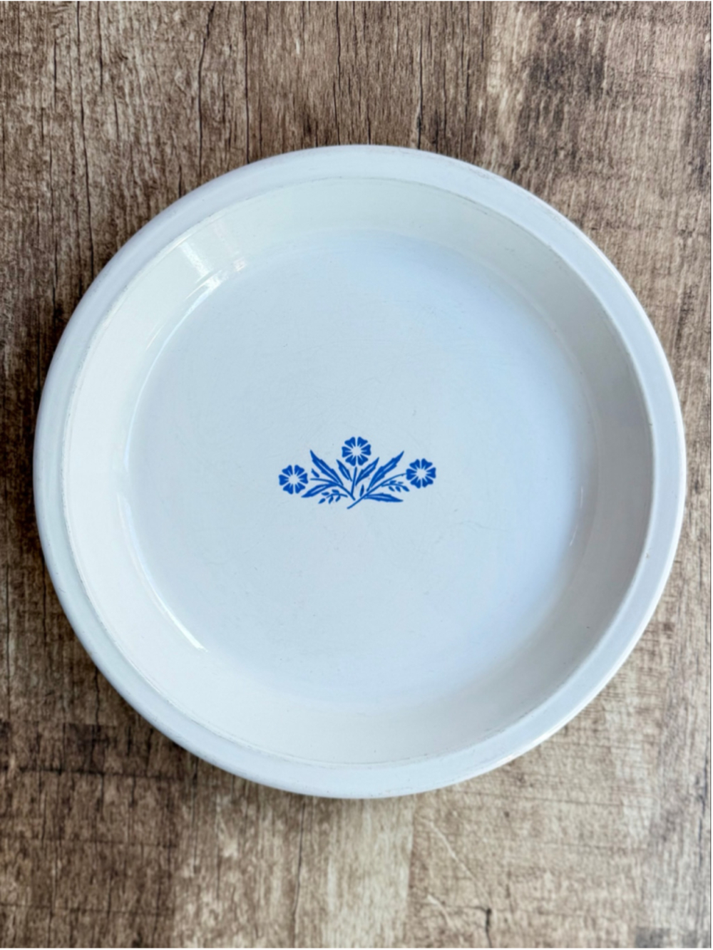 Vintage Corning Ware Cornflower Blue P-309 9 Inch Pie Plate Dish